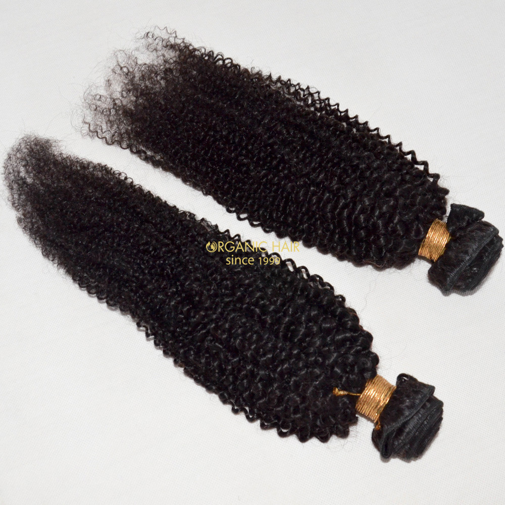 Virgin brazilian curly remy hair extensions